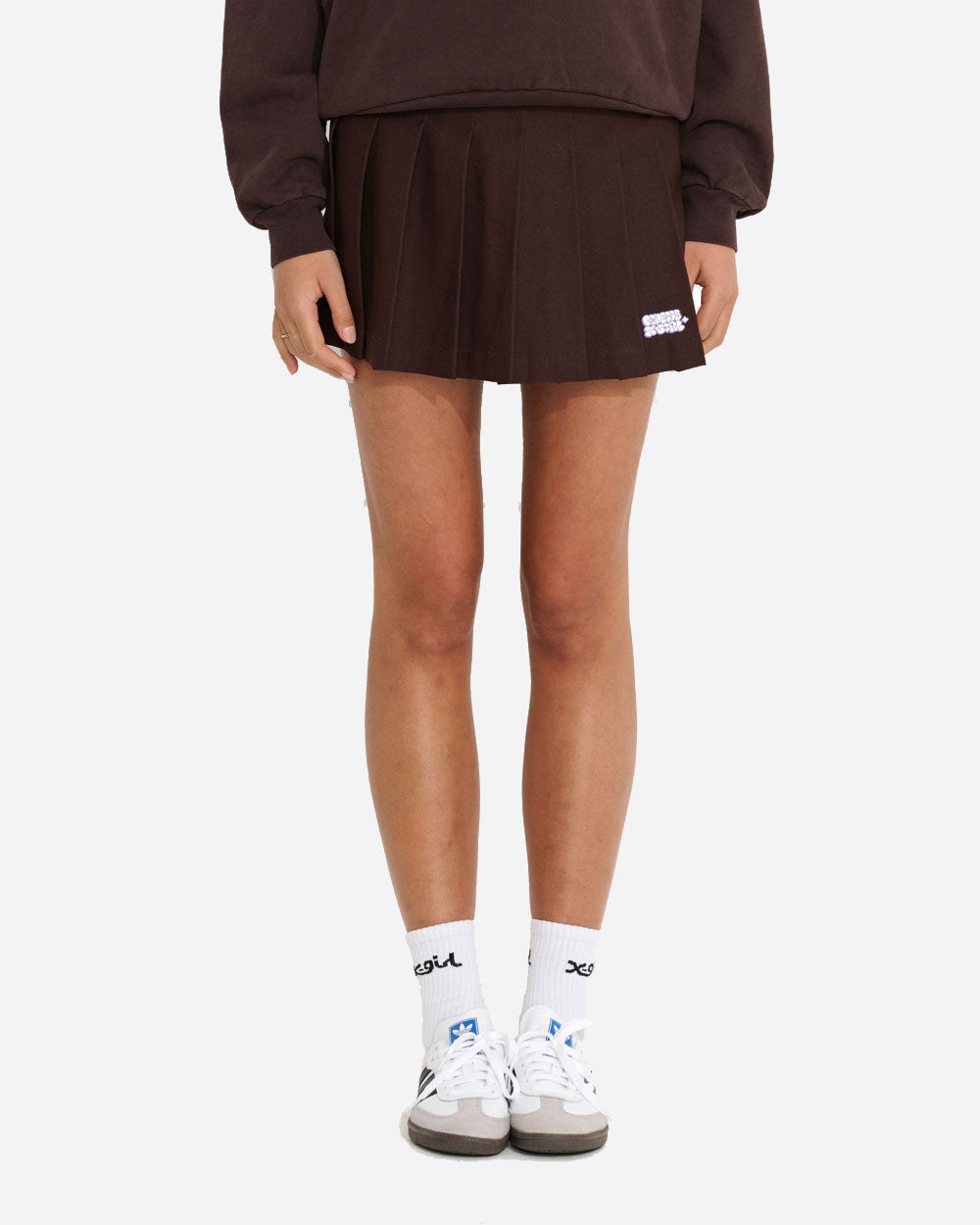 Finesse x X-Girl Tennis Skirt Chocolate RGB300-CHC