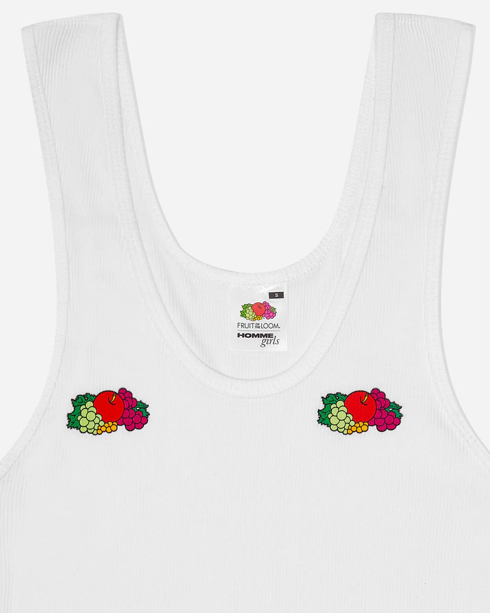 Hommegirls Fruit Of The Loom x "Fruity" Tank Top White HGFOTL015