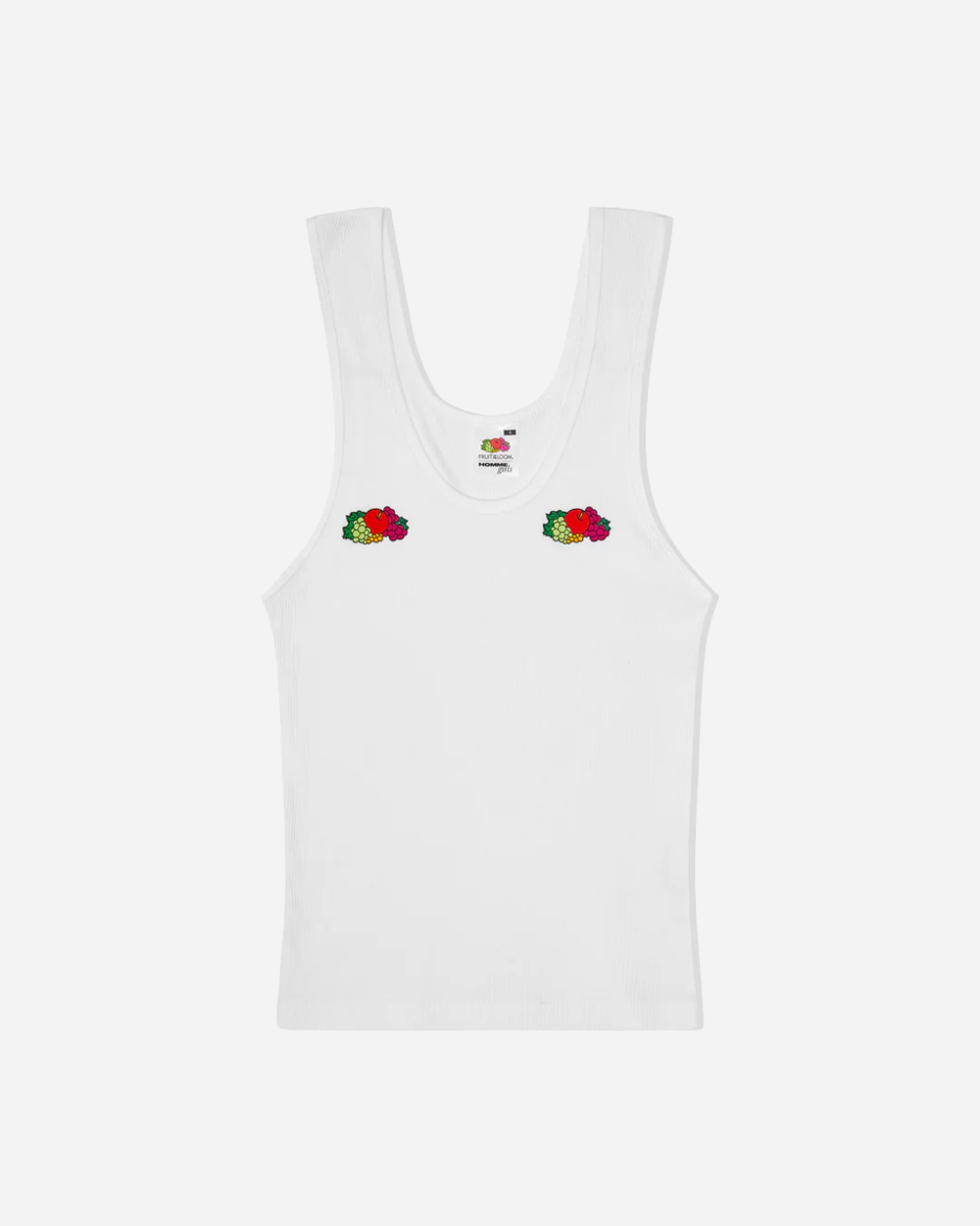Hommegirls Fruit Of The Loom x "Fruity" Tank Top White HGFOTL015