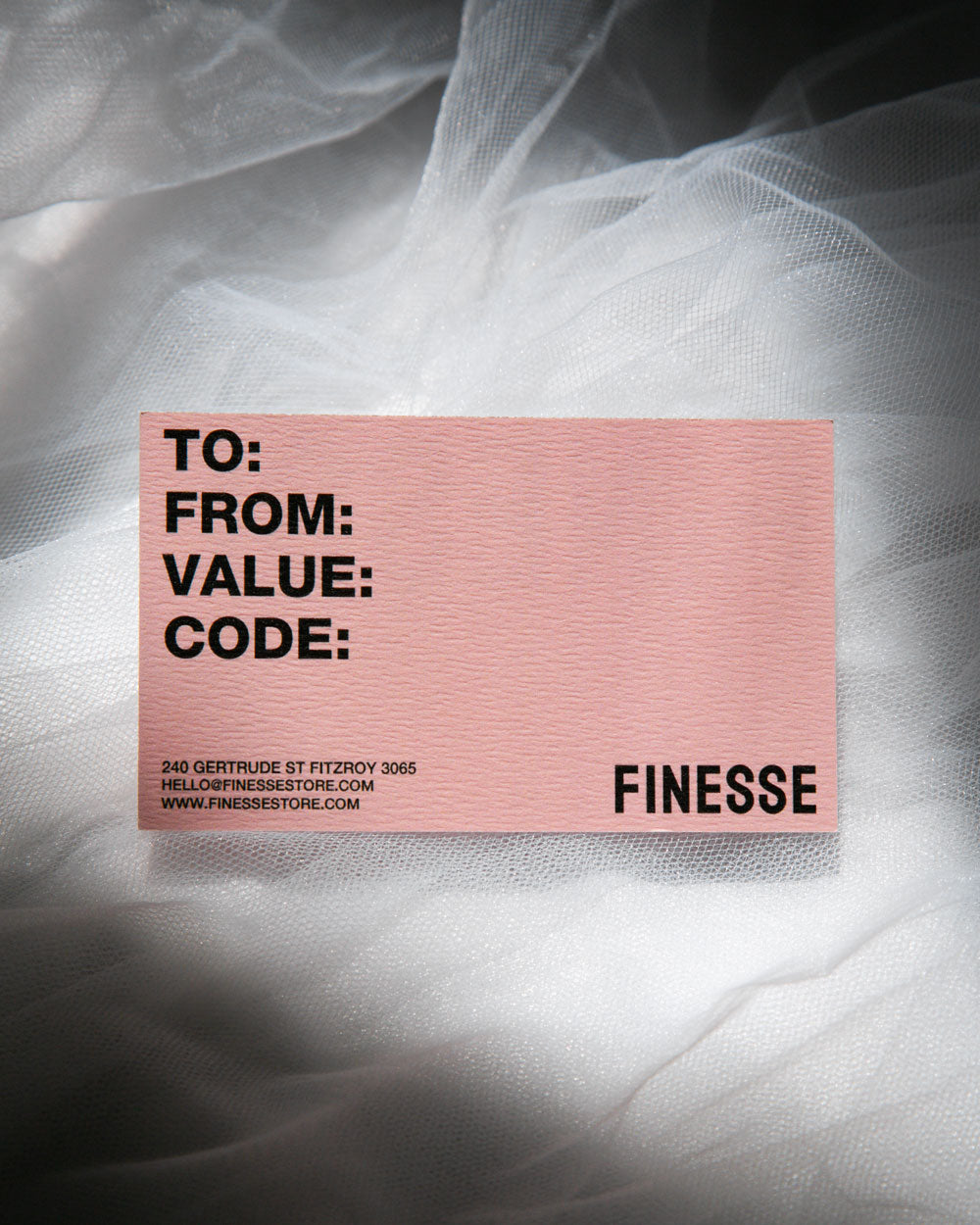 Finesse Gift Card
