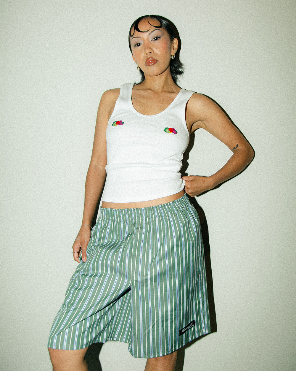 Fruit Of The Loom x HommeGirls "Fruity" Tank Top White HGFOTL015