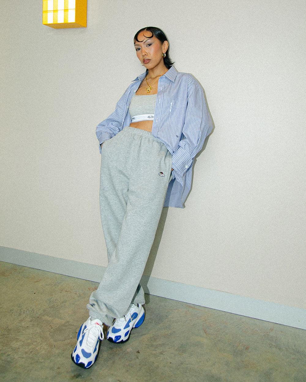 Fruit Of The Loom x HommeGirls Vintage Fit Sweatpants Grey HGFOTL010