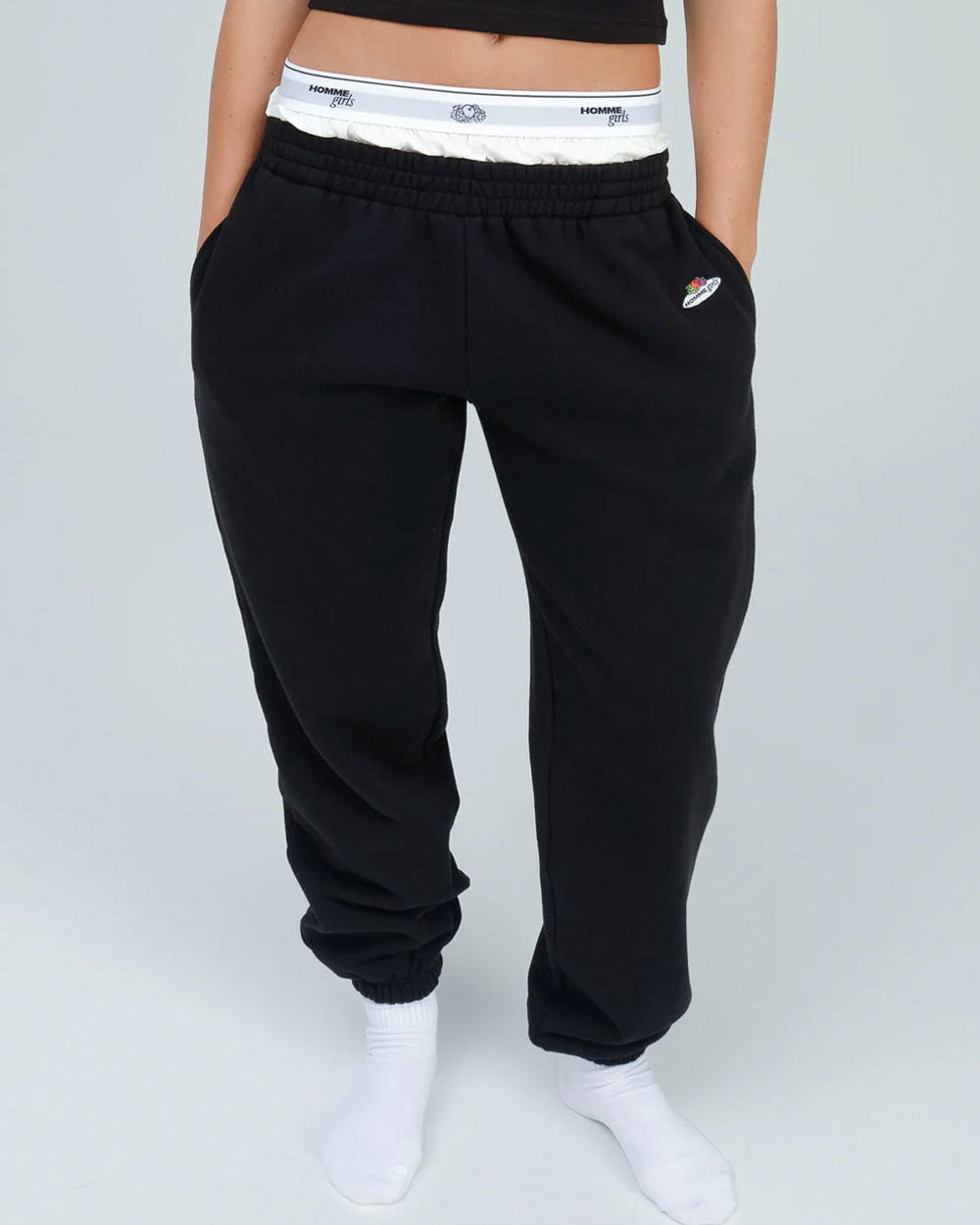 Fruit Of The Loom x HommeGirls Boxer Sweatpants Black HGFOTL011