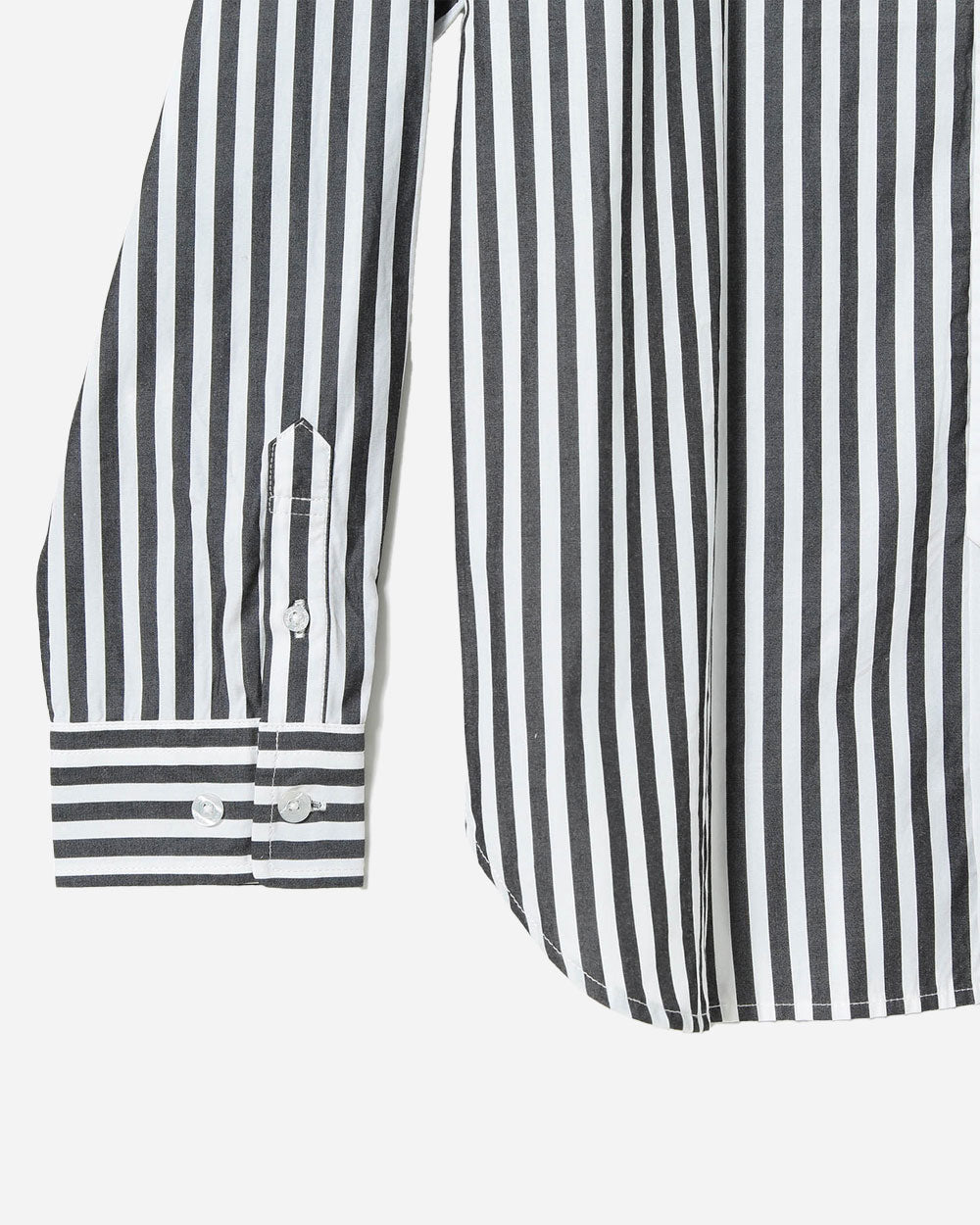 Beams Boy London Stripe Longsleeve Shirt Black 1311-0479-247-1918