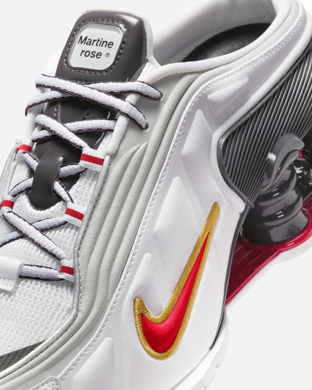 Martine Rose x Nike Shox MR4 Mule White/Varsity Red IM5420-100