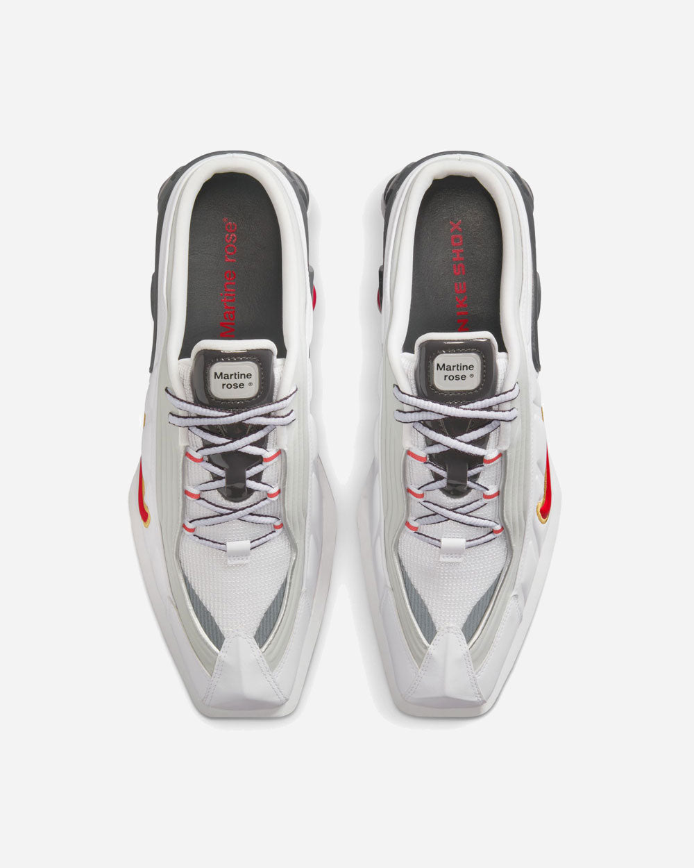 Martine Rose x Nike Shox MR4 Mule White/Varsity Red IM5420-100
