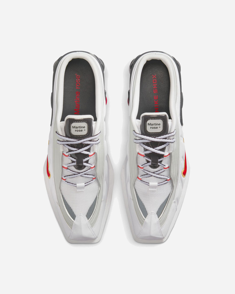Martine Rose x Nike Shox MR4 Mule White/Varsity Red IM5420-100