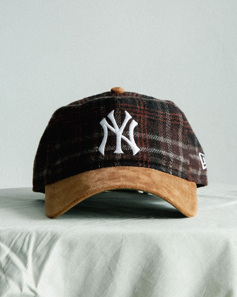 New Era 9Twenty A Frame Plaid Suede New York Yankees Brown 60871773