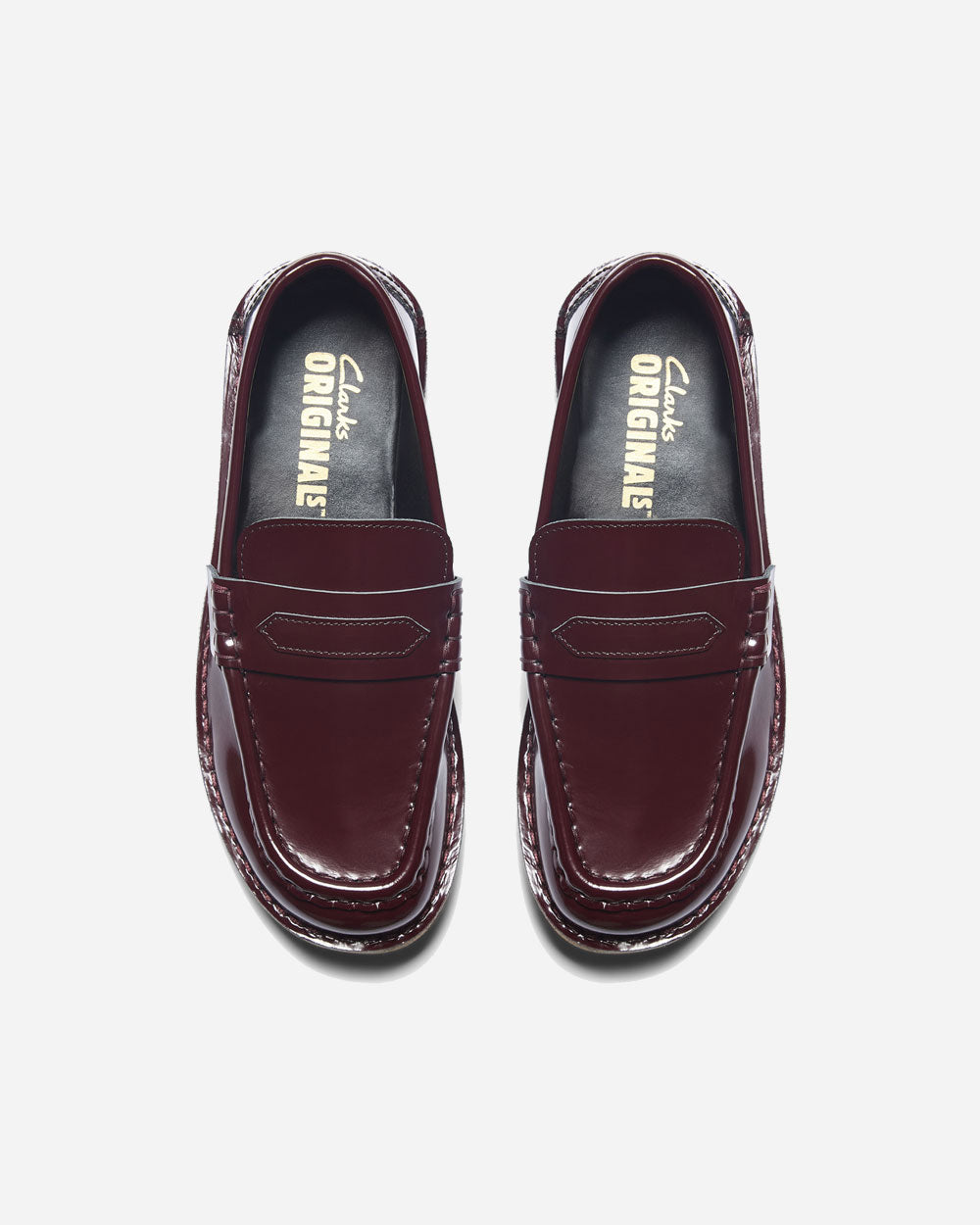 Clarks Nomad Loafer Patent Wine 26182847