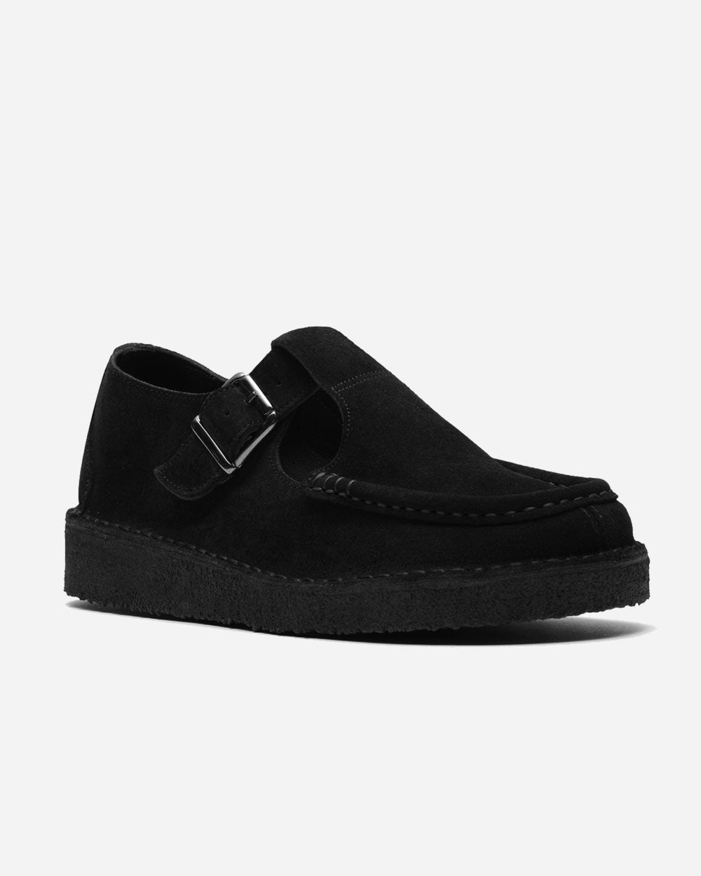 Clarks Nomad T Bar Suede Black 26183766