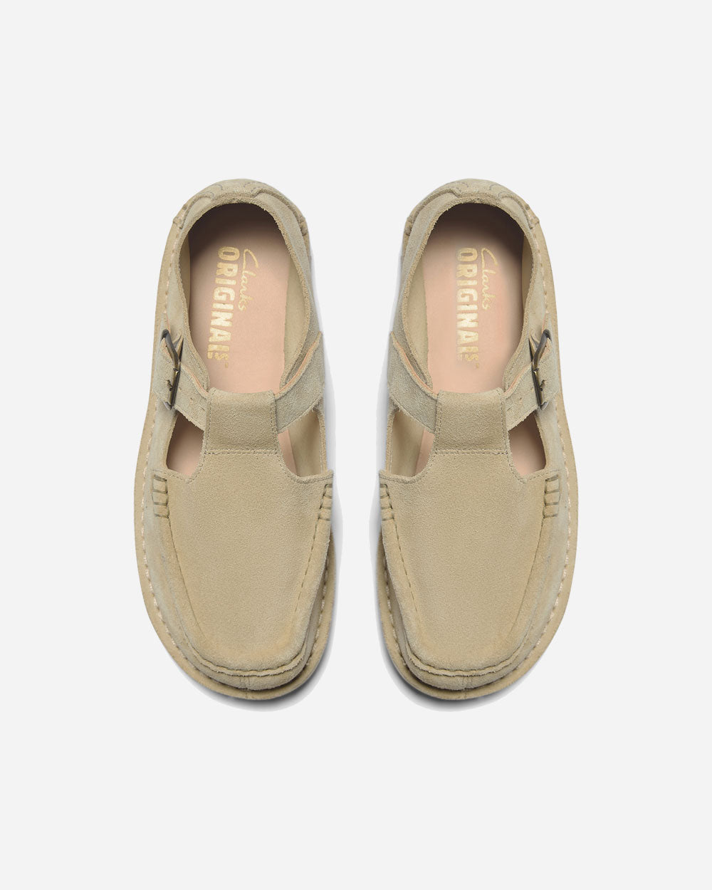 Clarks Nomad T Bar Suede Black 26183767