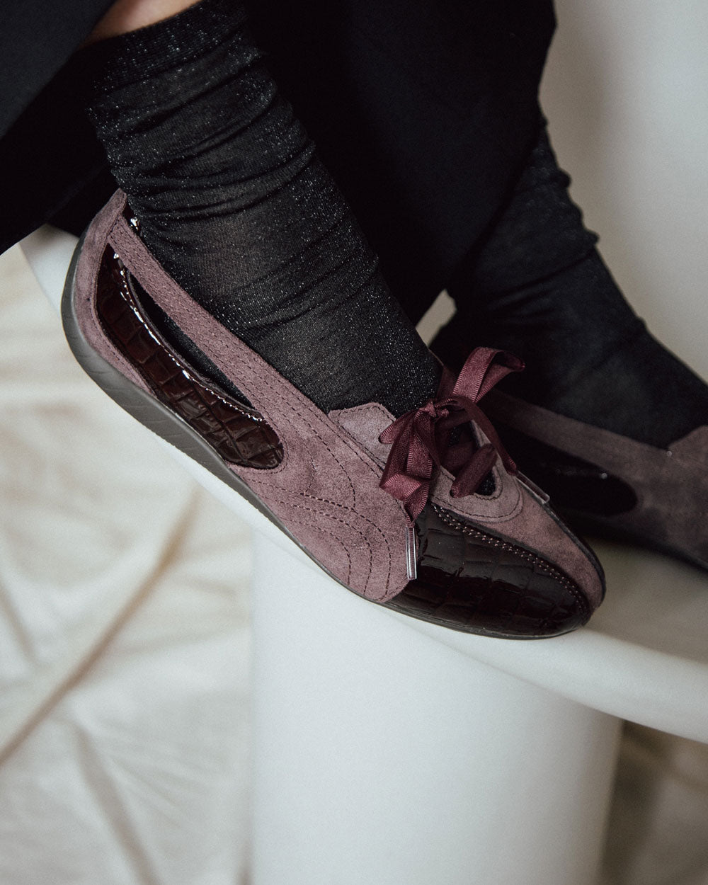 PUMA Speedcat Ballet Nova Croc Chocolate 40881301