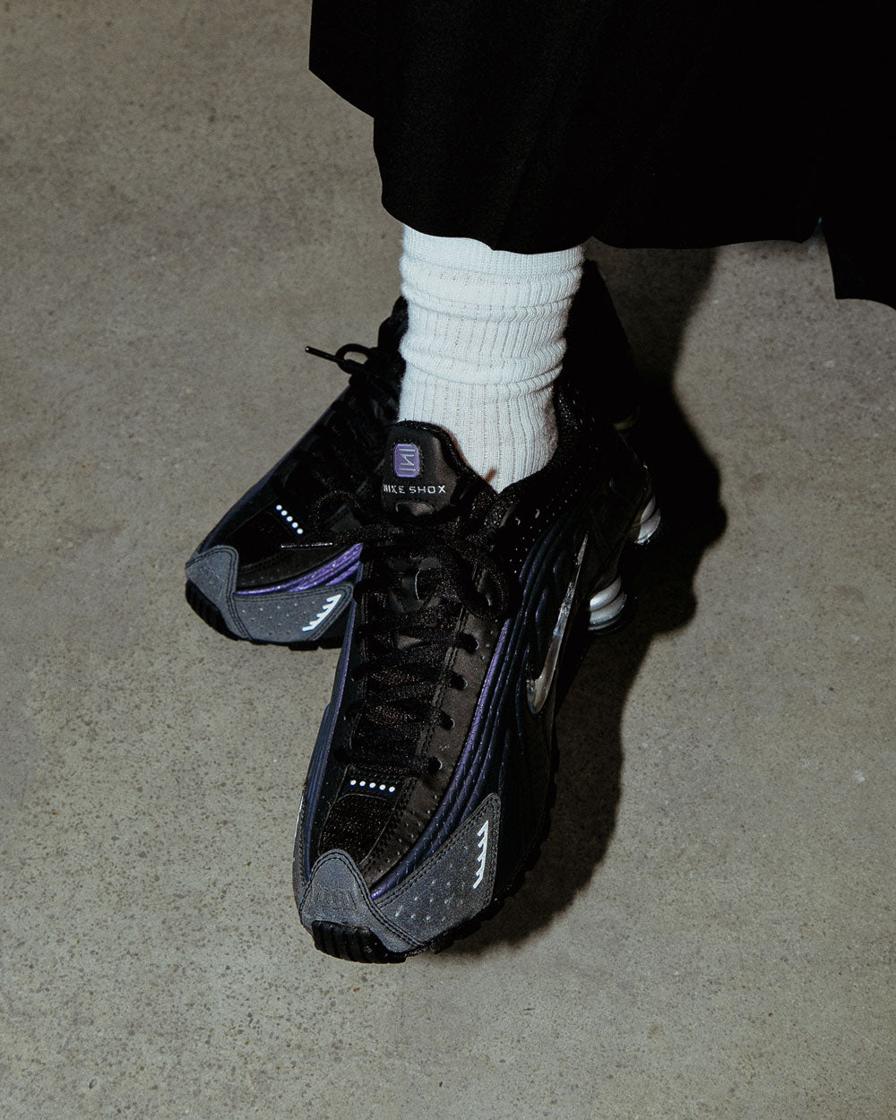Nike Shox R4 Jewel "Purple Dynasty" Black/Metallic Silver IO4546-002