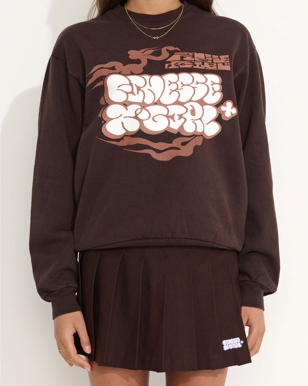 Finesse x X-Girl Tennis Skirt Chocolate RGB300-CHC