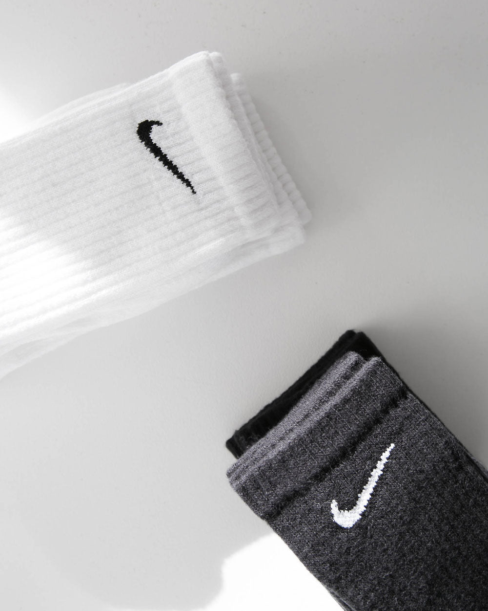 Nike Everyday Cushioned Crew Socks White/Black 3 Pack SX7664-100